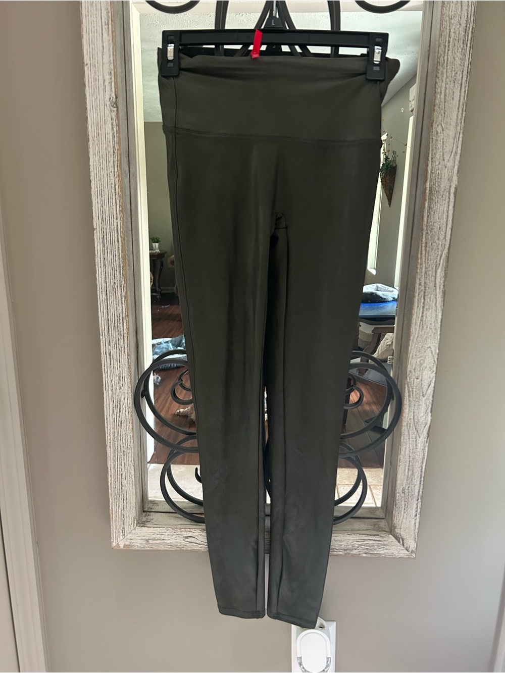 SPANX High-Waist Olive Green Sculpting Leggings